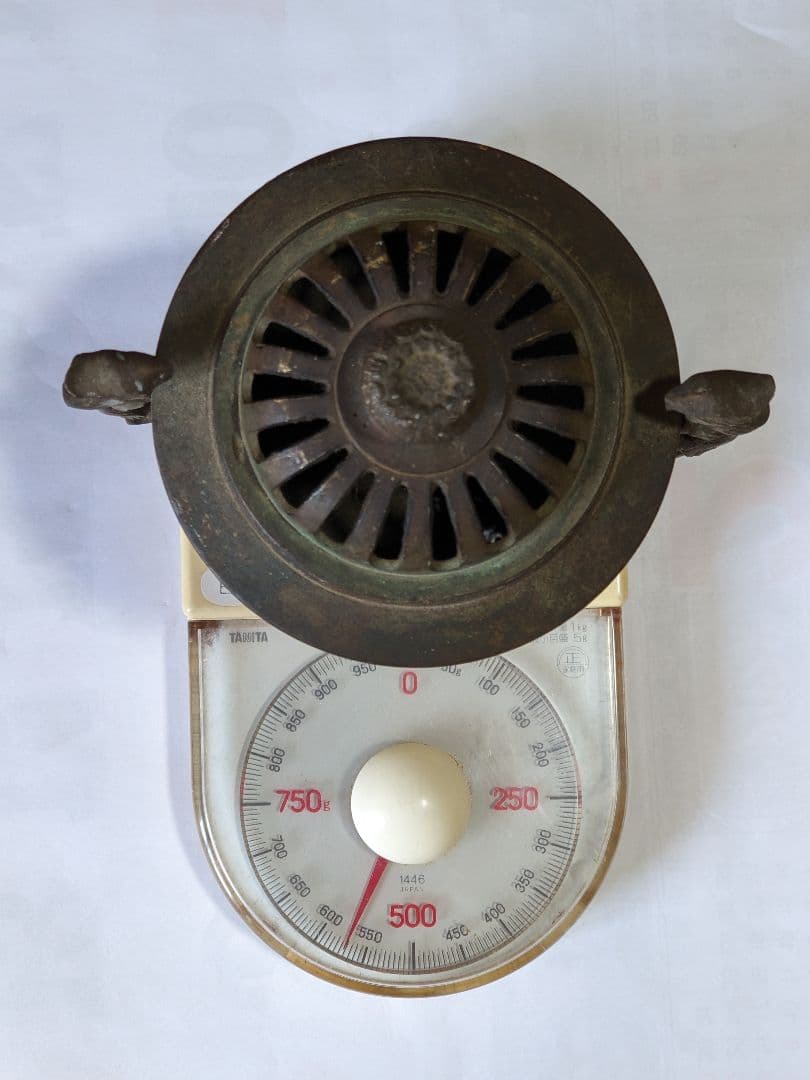 ♦中国古玩 銅製 透かし彫り鳳凰双耳香炉 アンティーク 骨董品コレクション