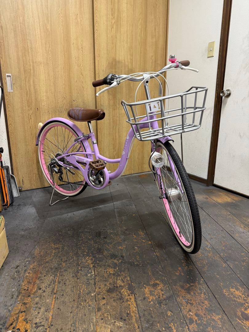 中古車　子供用自転車　Plume　24インチ　LEDオートライト　6段変速　美品