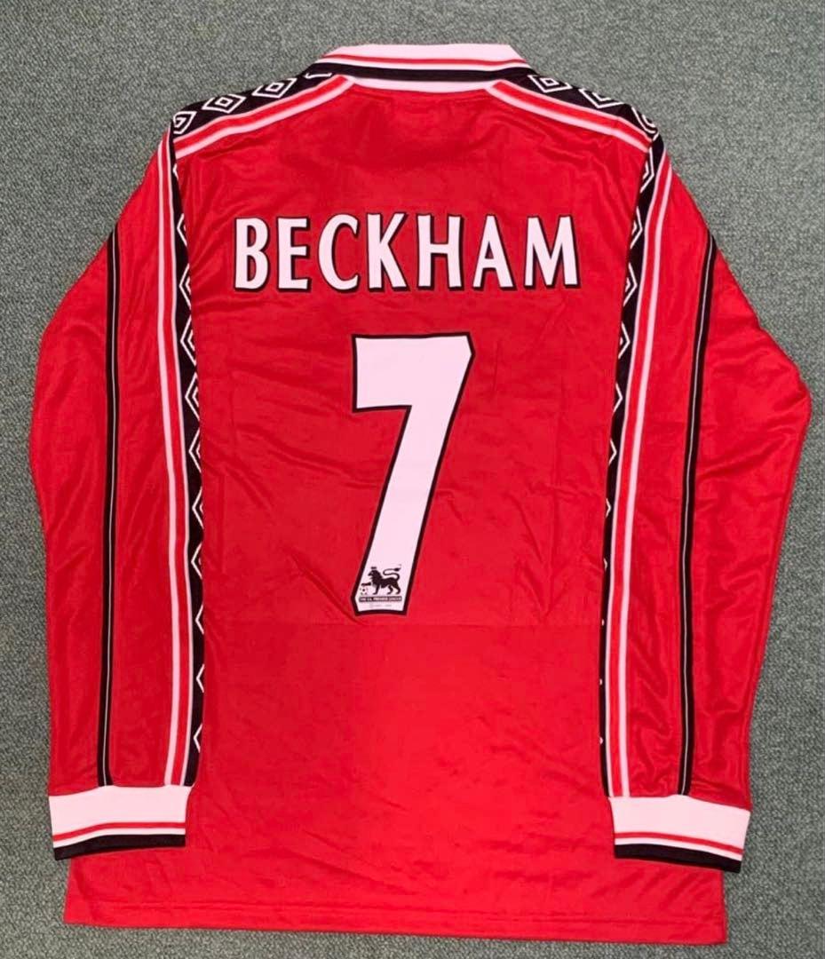 マンチェスターＵ ユニフォーム 長袖 ベッカム Ｌサイズ