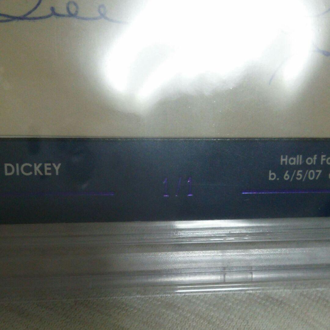 【1枚限定】ビル・ディッキー　サインカード　MLB　殿堂入り　ヤンキース