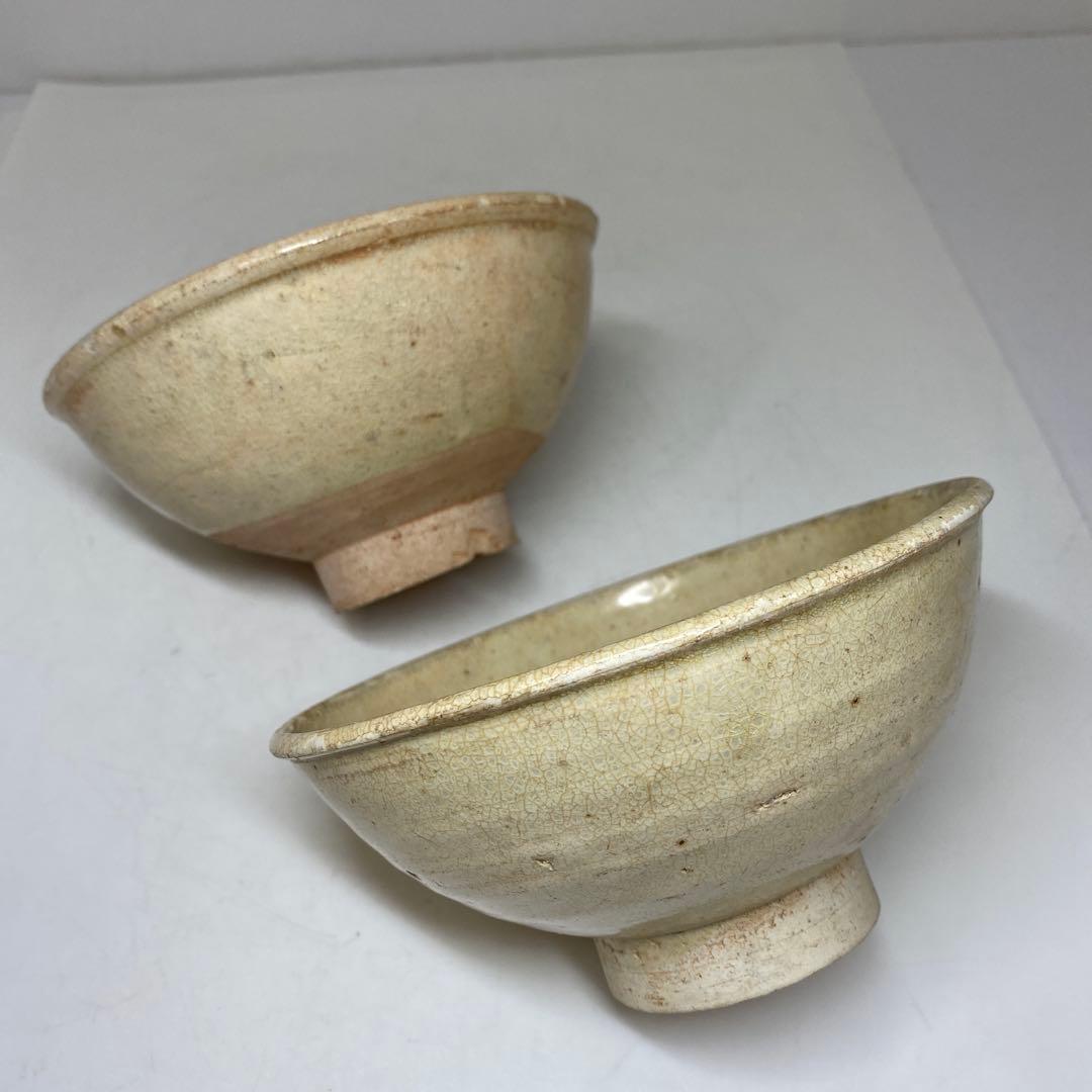 古代　中国　鉢2点　幅約14.1/14.5㎝　東さ7-0616②