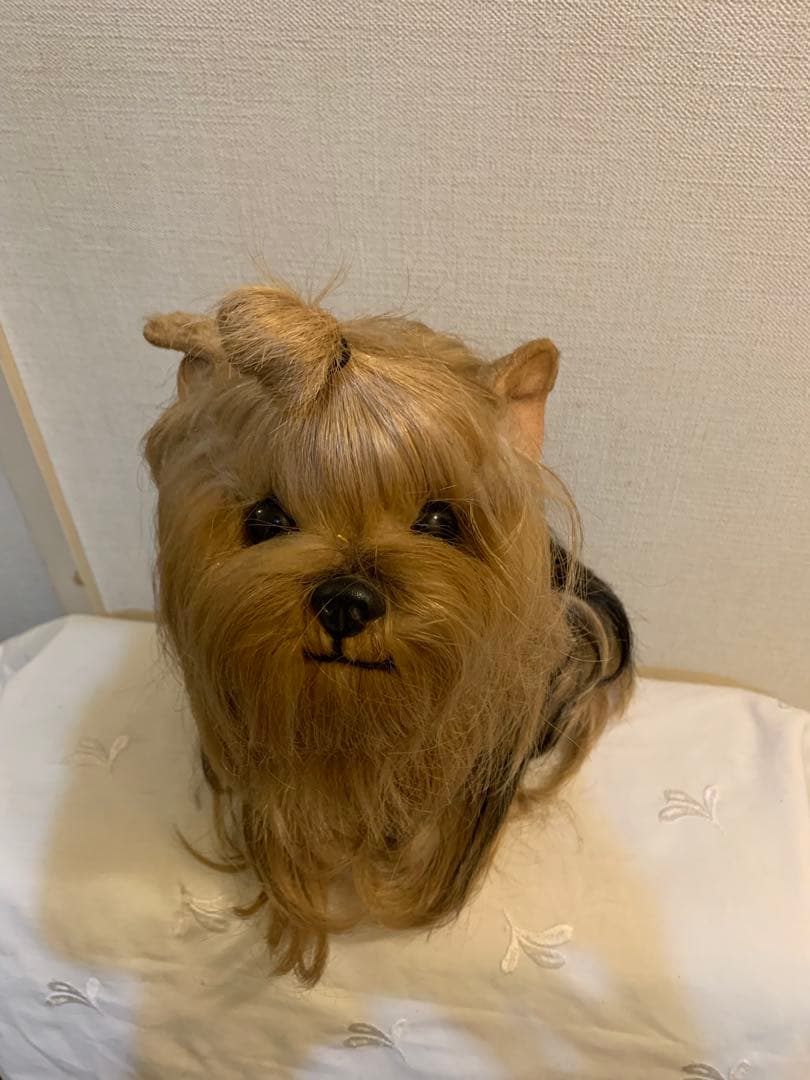 【ドレッシー　ペット】ヨークシャーテリア ぬいぐるみ　日本製　昭和レトロ