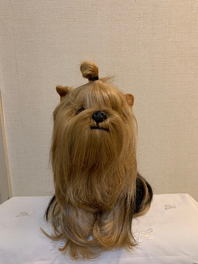 【ドレッシー　ペット】ヨークシャーテリア ぬいぐるみ　日本製　昭和レトロ