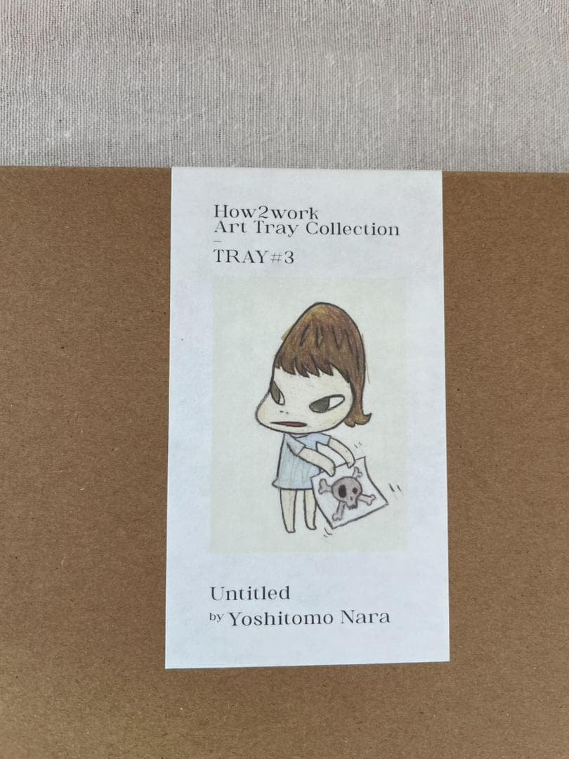 2枚セット 奈良美智　アートトレイ　Untitled 箱付き 皿 プレート