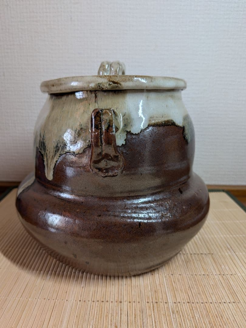 【人間国宝】十二代　中里太郎右衛門　（無庵）　朝鮮唐津　水指