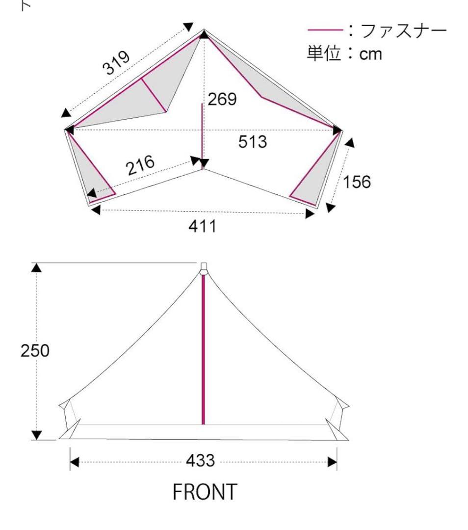 新品　サーカスtc big用インナーグランドシートセット
