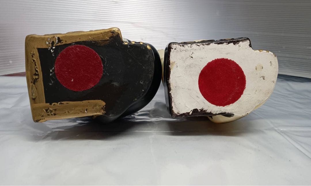 招き猫 縁起物 置物 貯金箱 億万両 黒猫 白猫 アンティーク 昭和 レトロ