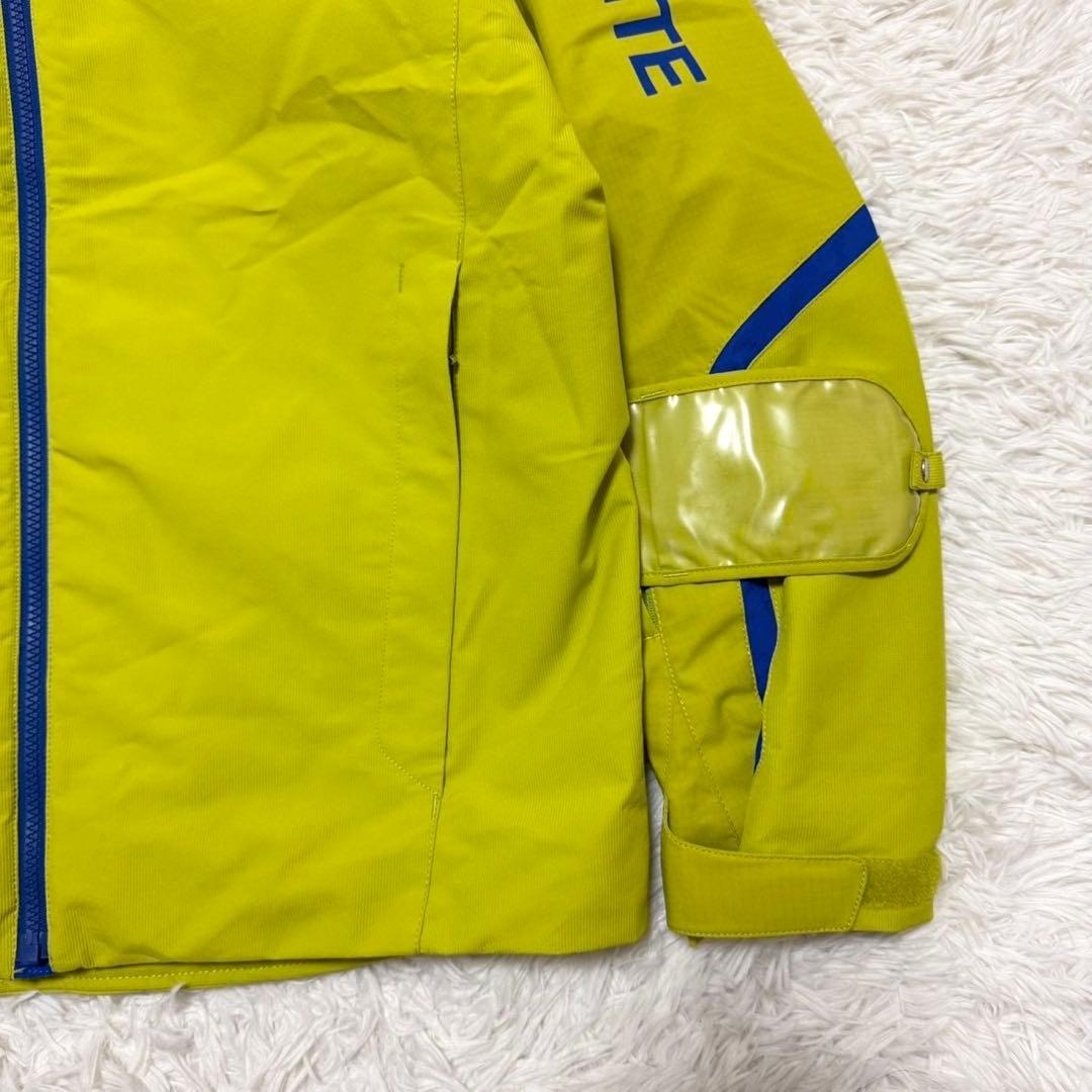 ✨極美品✨デサント スキーウェア セットアップ 上下M メンズ 蛍光イエロー