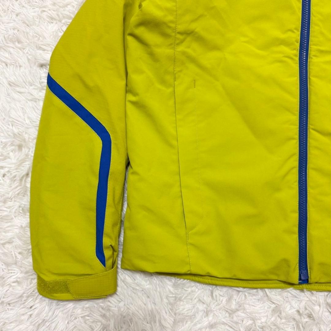 ✨極美品✨デサント スキーウェア セットアップ 上下M メンズ 蛍光イエロー