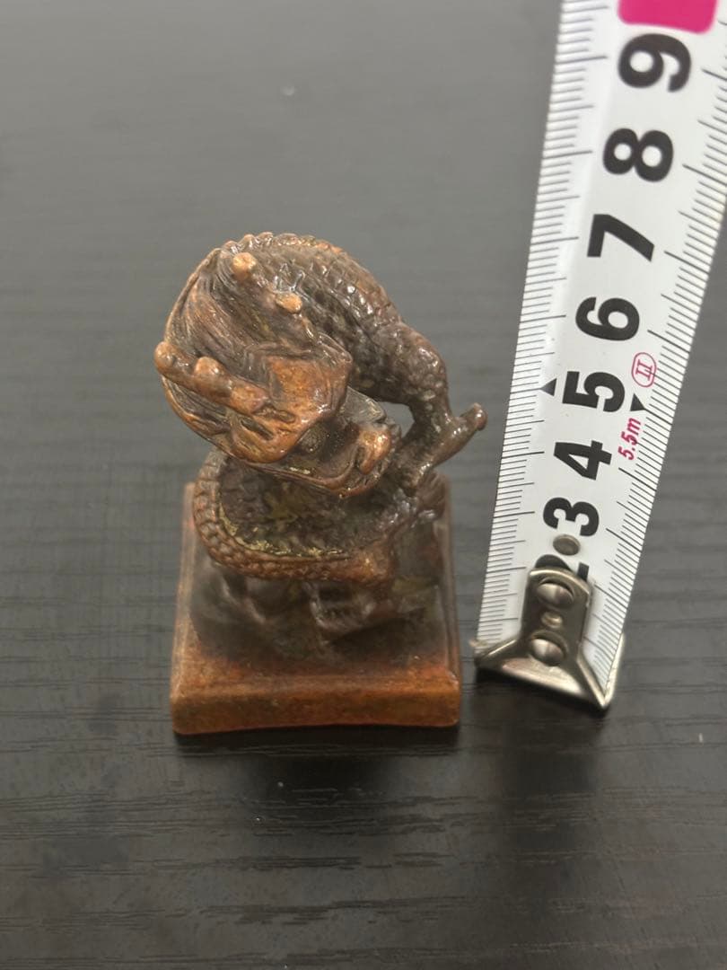 中国　美術　ドラゴン像 印鑑