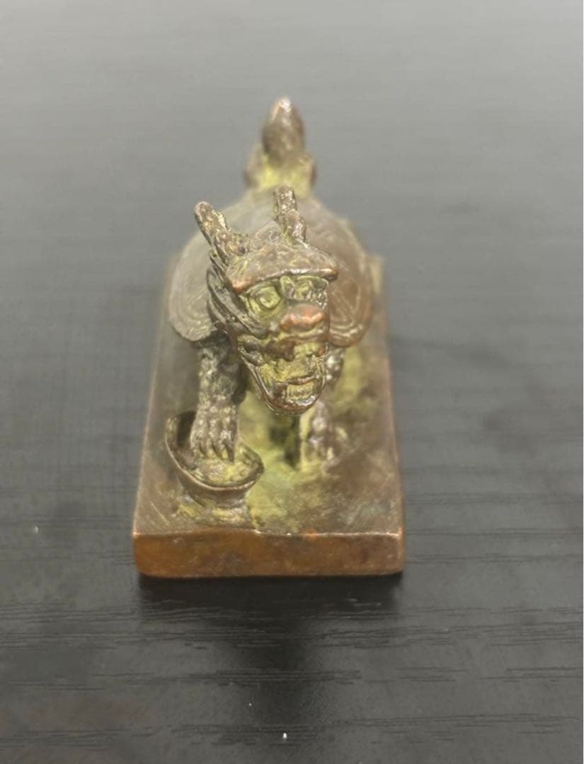 中国　美術　ドラゴン像 印鑑