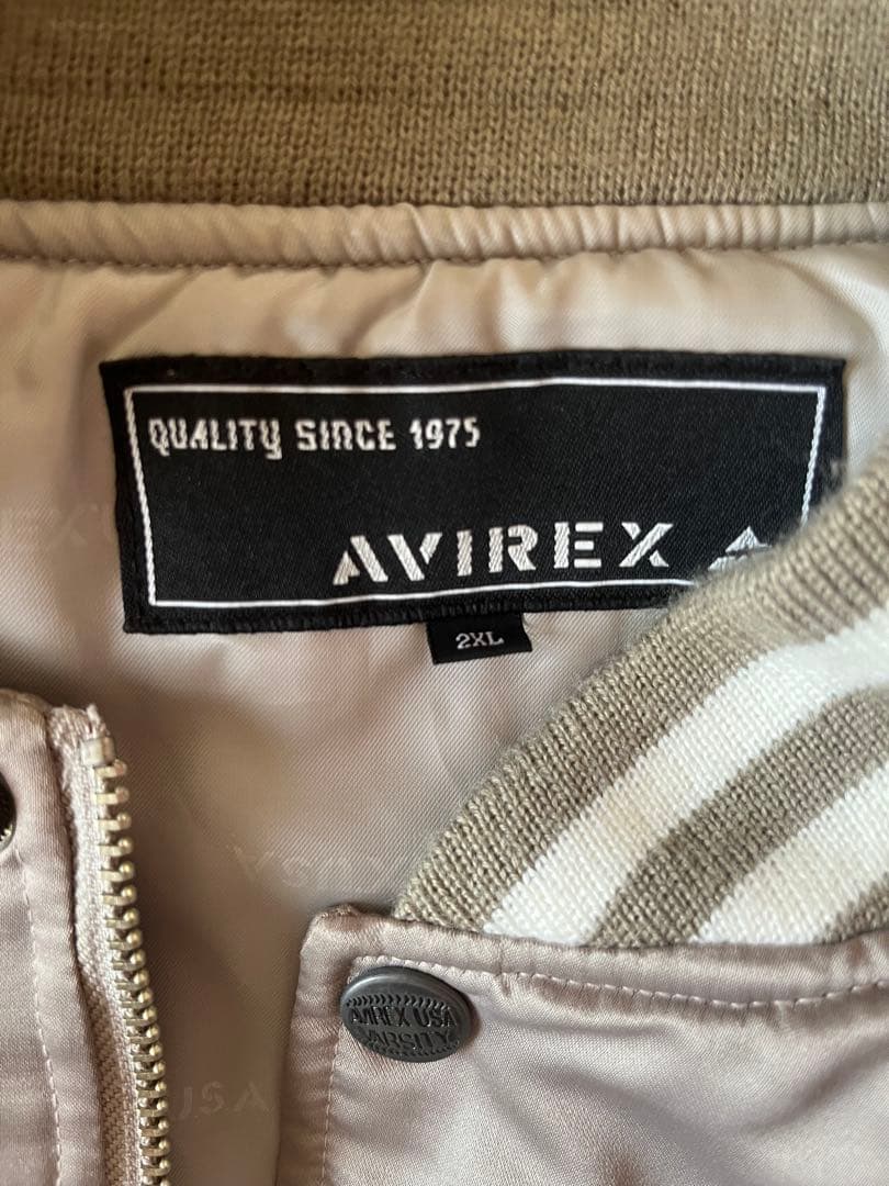 AVIREX 2XL サテンジャケット