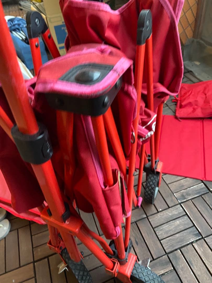 コールマン　キャリー　ワゴン　カート　テーブル（フタ）付き　アウトドア