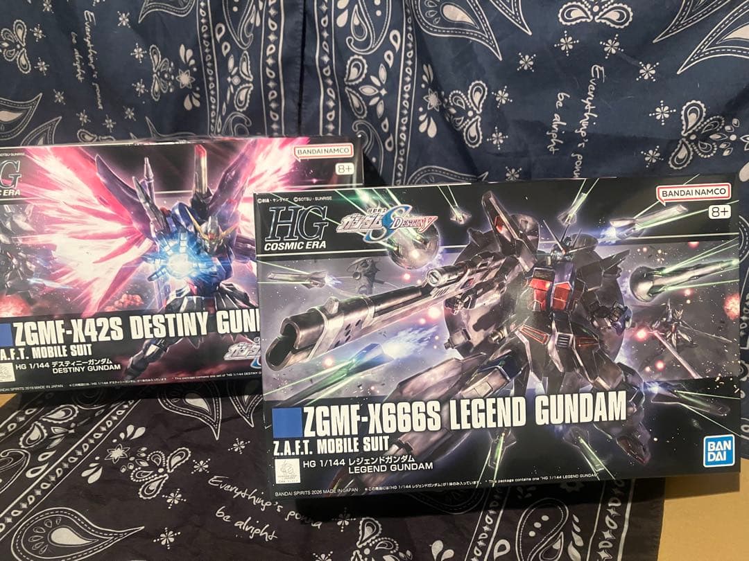 HG レジェンドガンダム& HGCE デスティニーガンダム