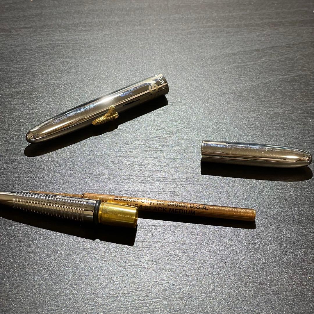 オメガ OMEGA×スケドーニ×フィシャーメモ レザーカバー ボールペン付き