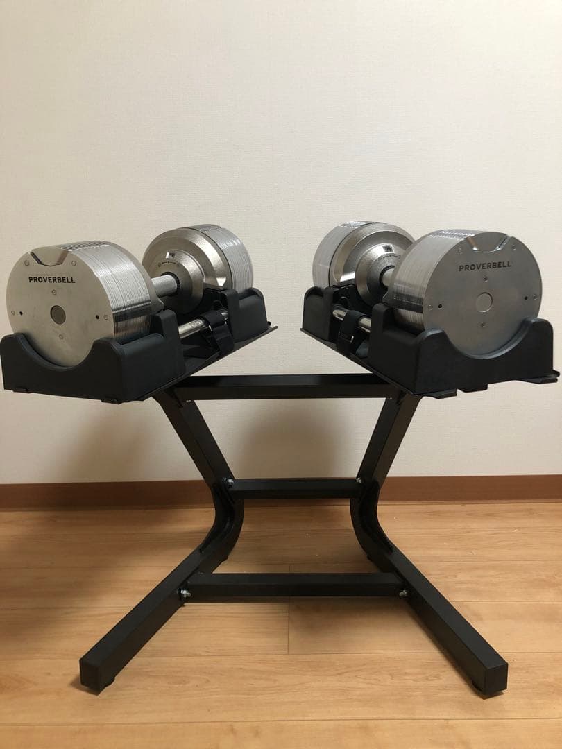 ②プロバーベル41.5kg×2(専用スタンド付き)