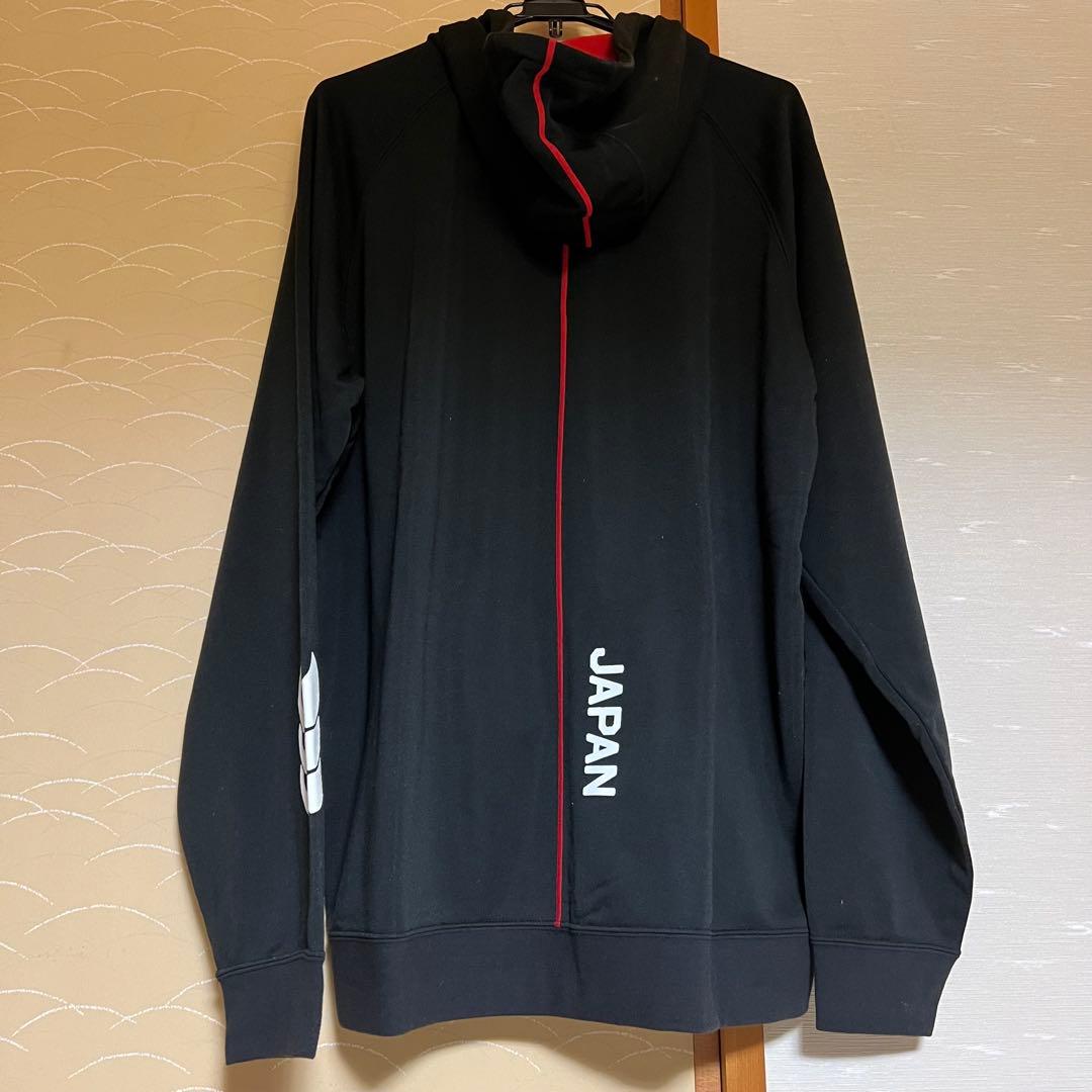 カンタベリー ラグビー日本代表 スウェット ジップパーカー ブラック 5L