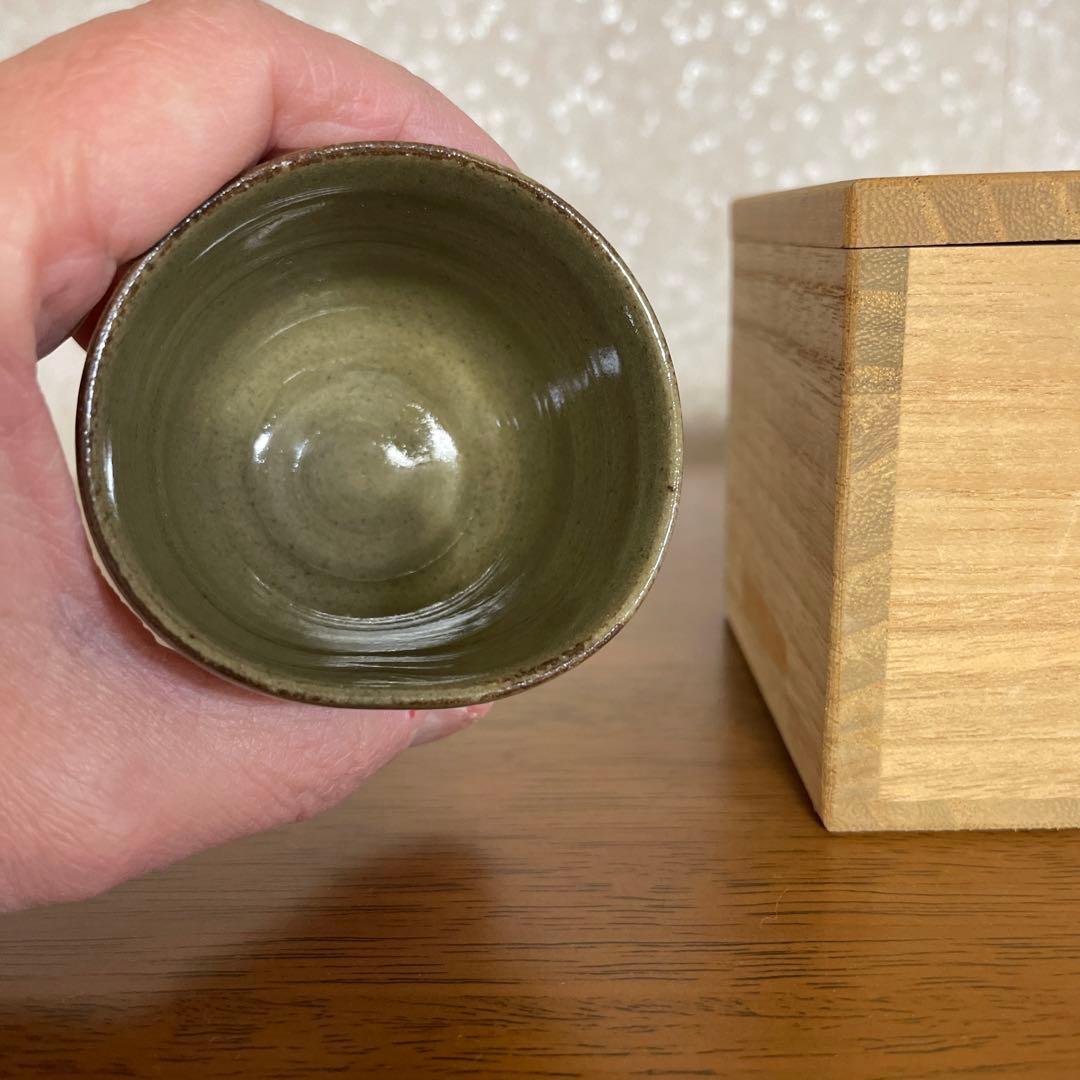 虫明焼 ぐい呑み