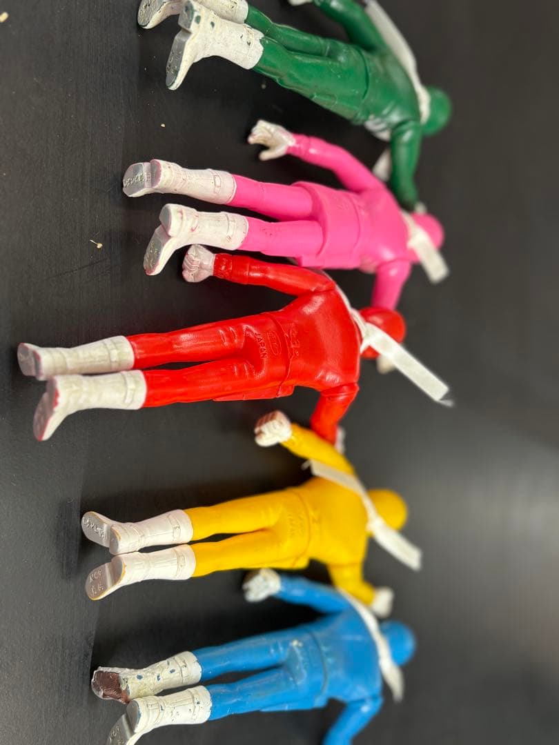 ヤ*読様 当時物　ポピー　デンジマン　ソフビ　5体