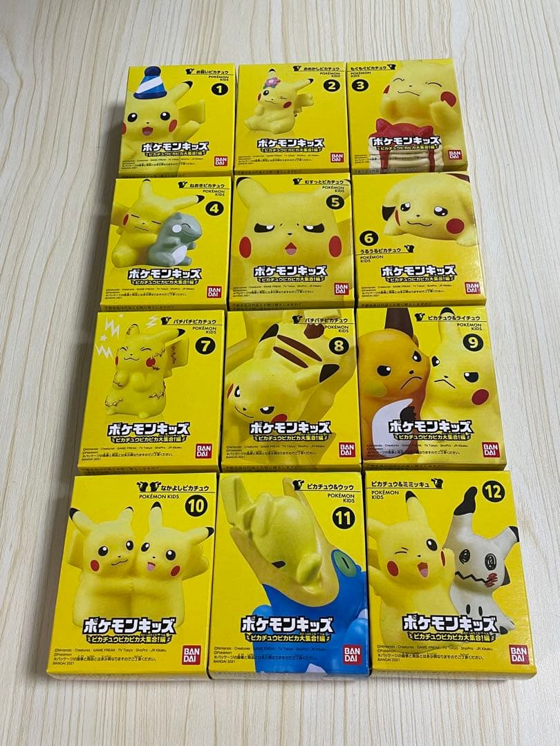 ポケモンキッズ　ピカチュウピカピカ大集合！全12種類