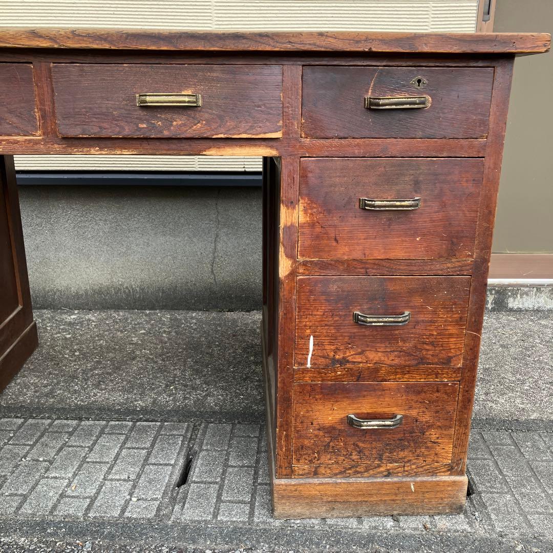 アンティークデスク　レトロ　机　店舗什器　ディスプレイ　レア