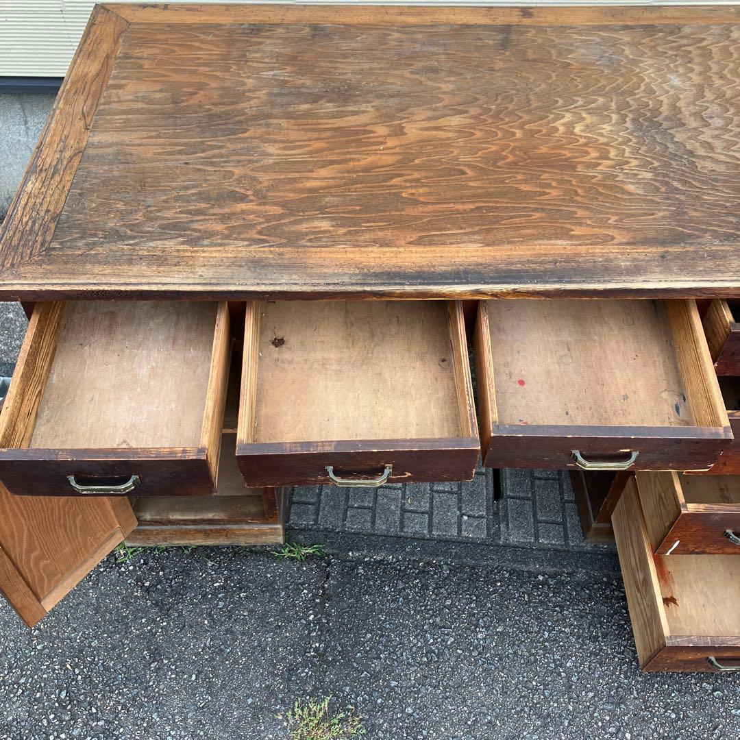 アンティークデスク　レトロ　机　店舗什器　ディスプレイ　レア