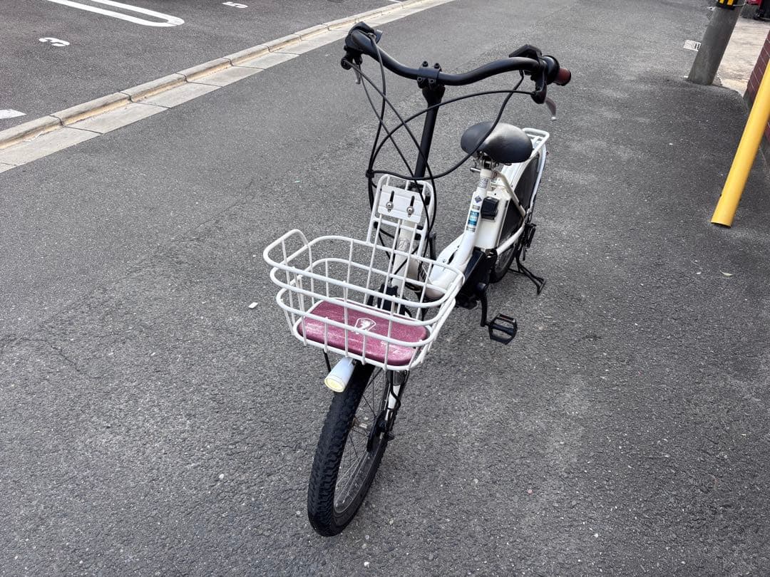 銀 BRIDGESTONE bikke 電動アシスト自転車 ホワイト