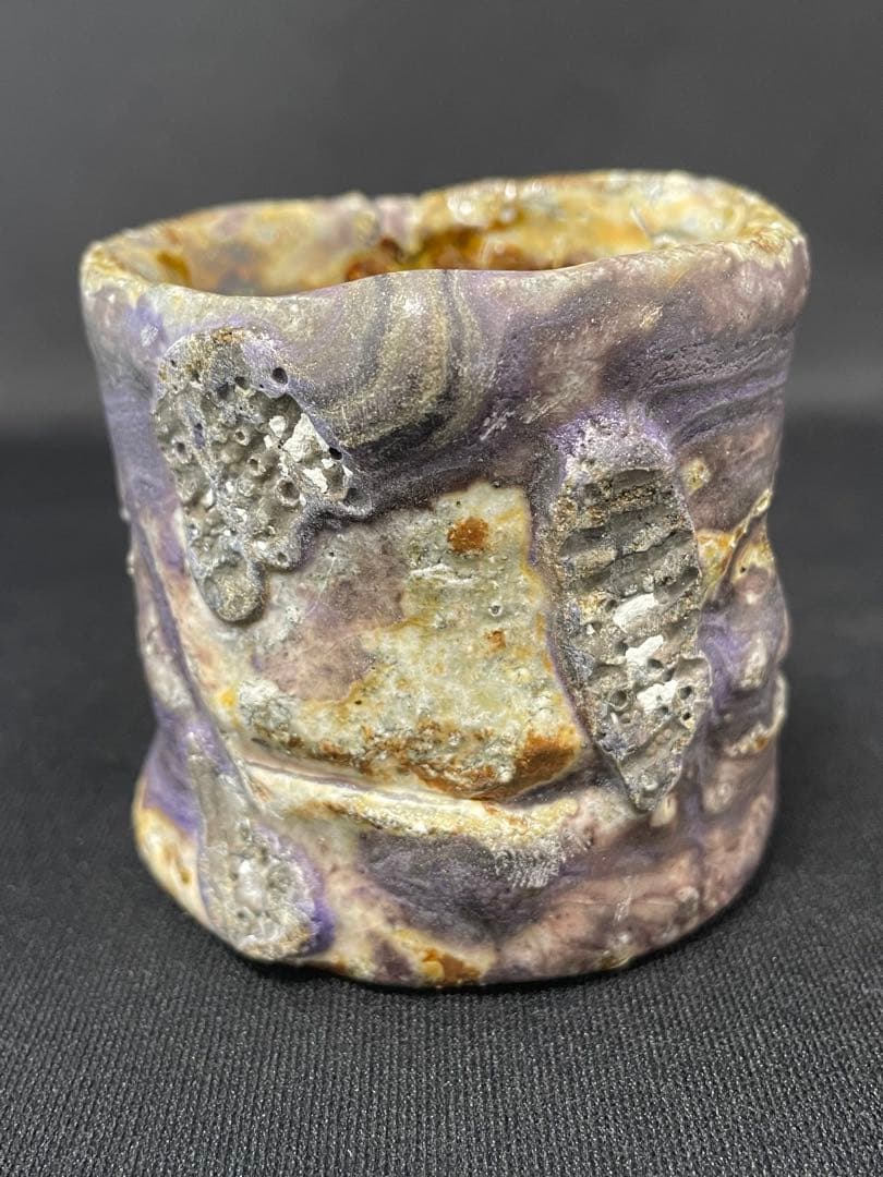 【値下】大西雅文　丹波紫釉ぐい呑