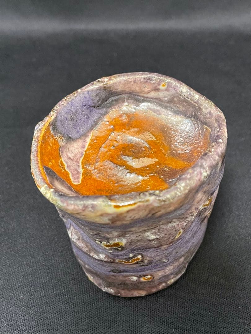 【値下】大西雅文　丹波紫釉ぐい呑