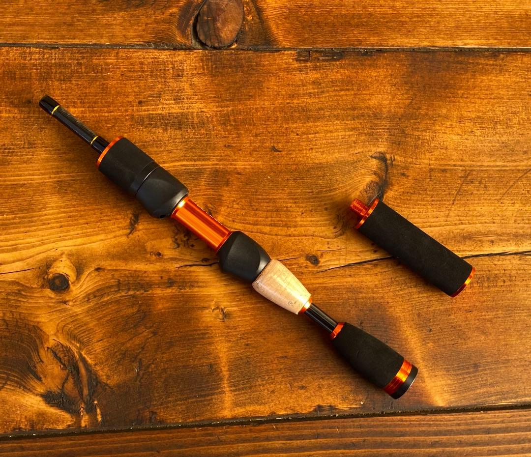 超軽量　カーボンロッド　8ピース　パックロッド　バスロッド　トラベルロッド　渓流