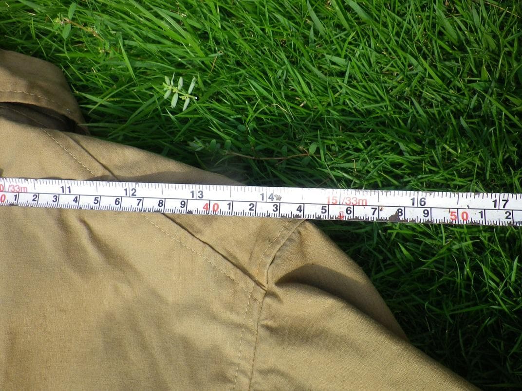 旧日本陸軍　軍服　三式雨衣　大号　フード付き　当時物　【管番346】