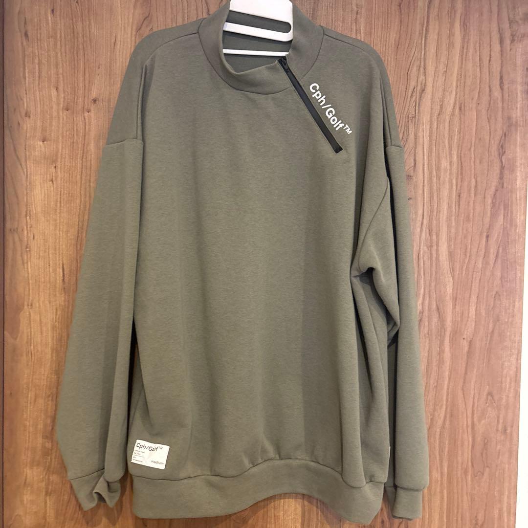 Cph/Golf ハーフジップ セーター M カーキ
