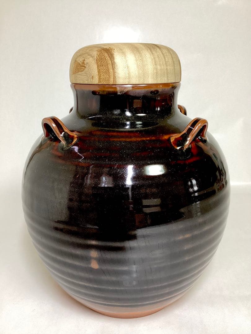 茶道具 古物品 飾壷 古瀬戸 藤山作 木箱入