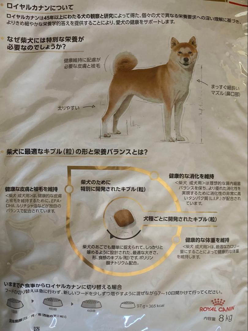  CANIN ロイヤルカナン柴犬用ドライフード 8kg