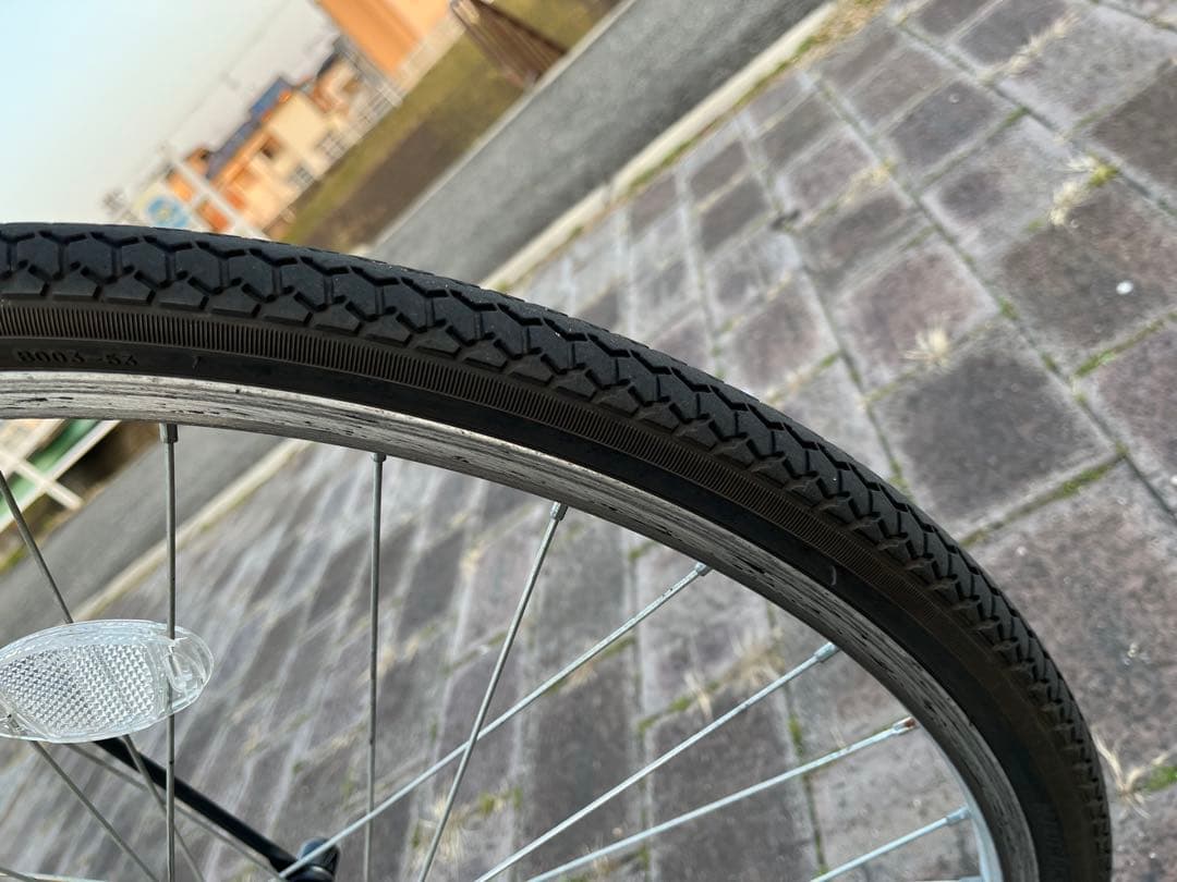 【RiRi】ママチャリ ブラック 26インチ 6段変速 オートライト