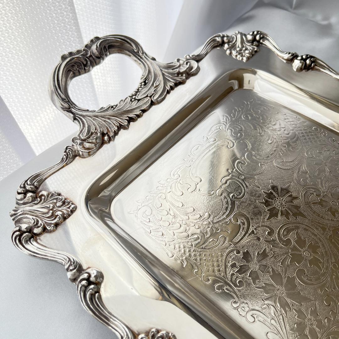 【ギャラリートレー】 ロングタイプ 56cm ハンドル/飾りフット 大型