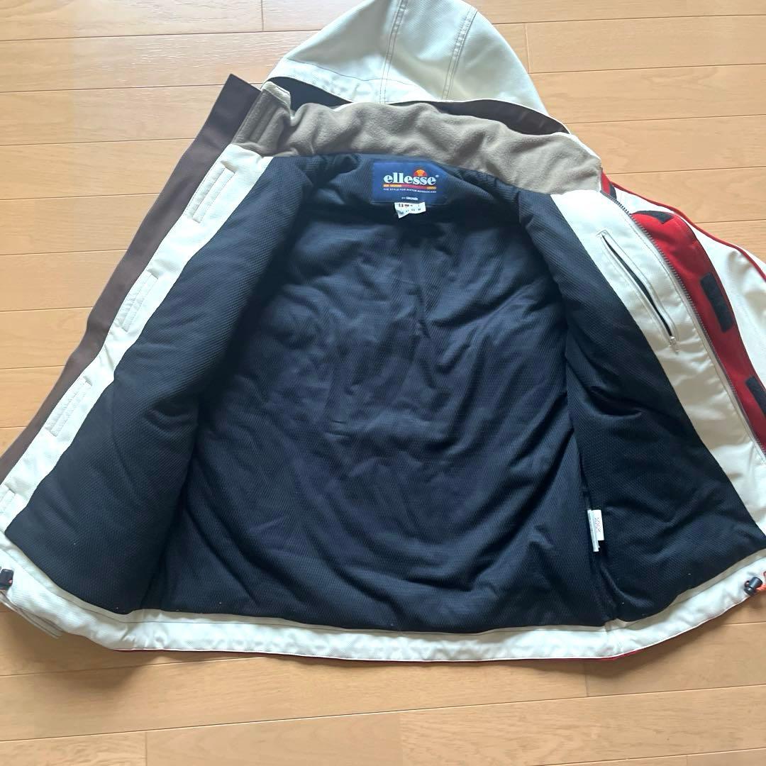 ellesse スキーウェア スノボ　白　赤　ゴールドウィン