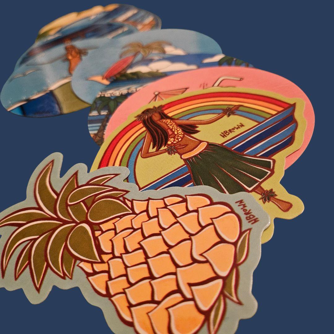 Heather Brown 9 Stickers ヘザーブラウンアートステッカー