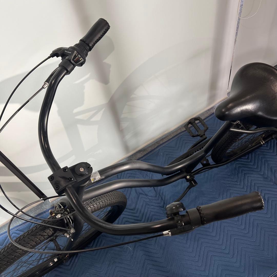 ビーチクルーザー　自転車　マットブラック
