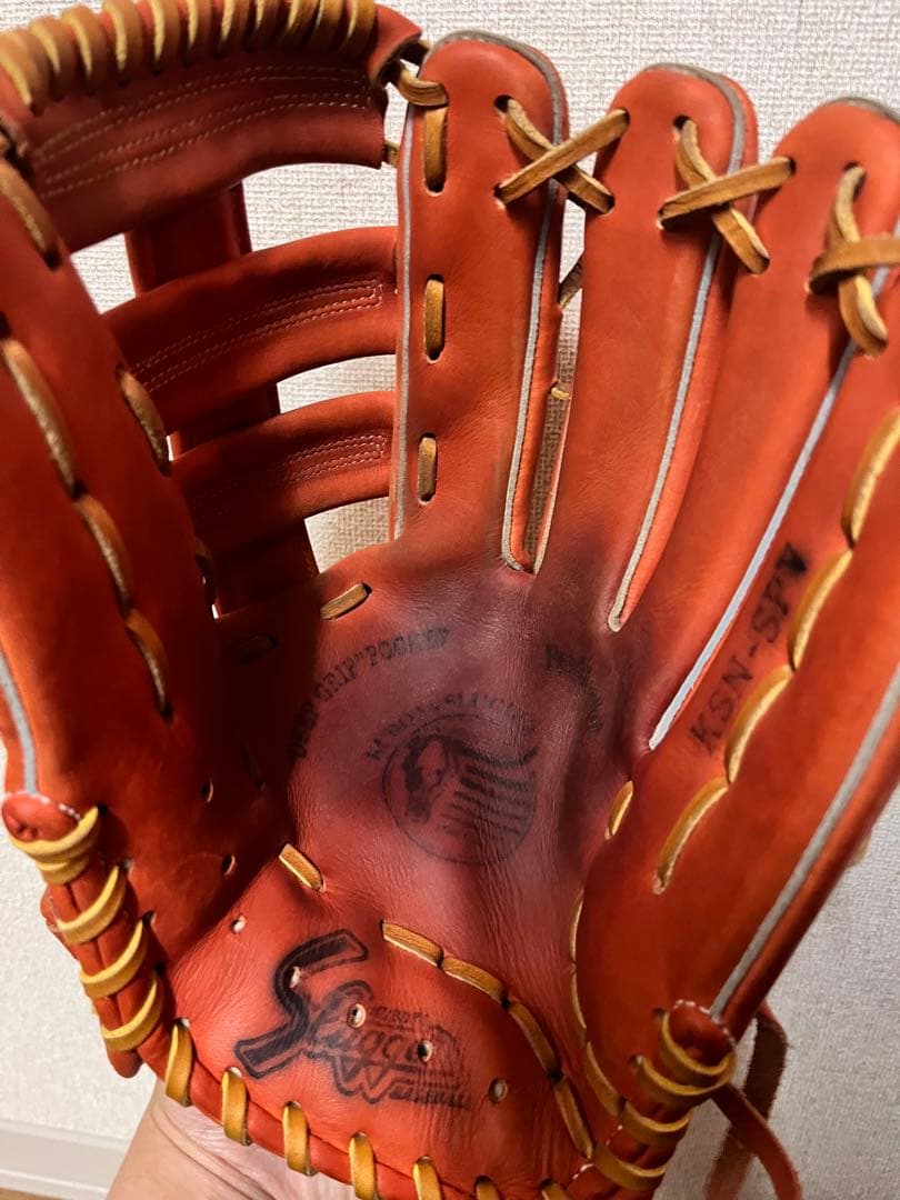 末*堂様 Slugger 軟式グローブ オレンジ