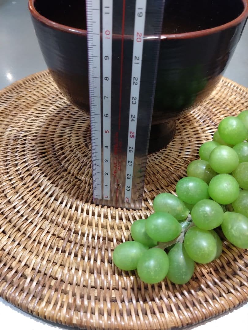 漆椀　角偉三郎　合鹿椀　共布、共箱付き　五ツ星