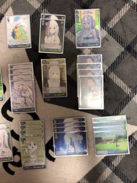 リゼロ エミリア主軸デッキ ヴァイスシュヴァルツ スリーブ付き