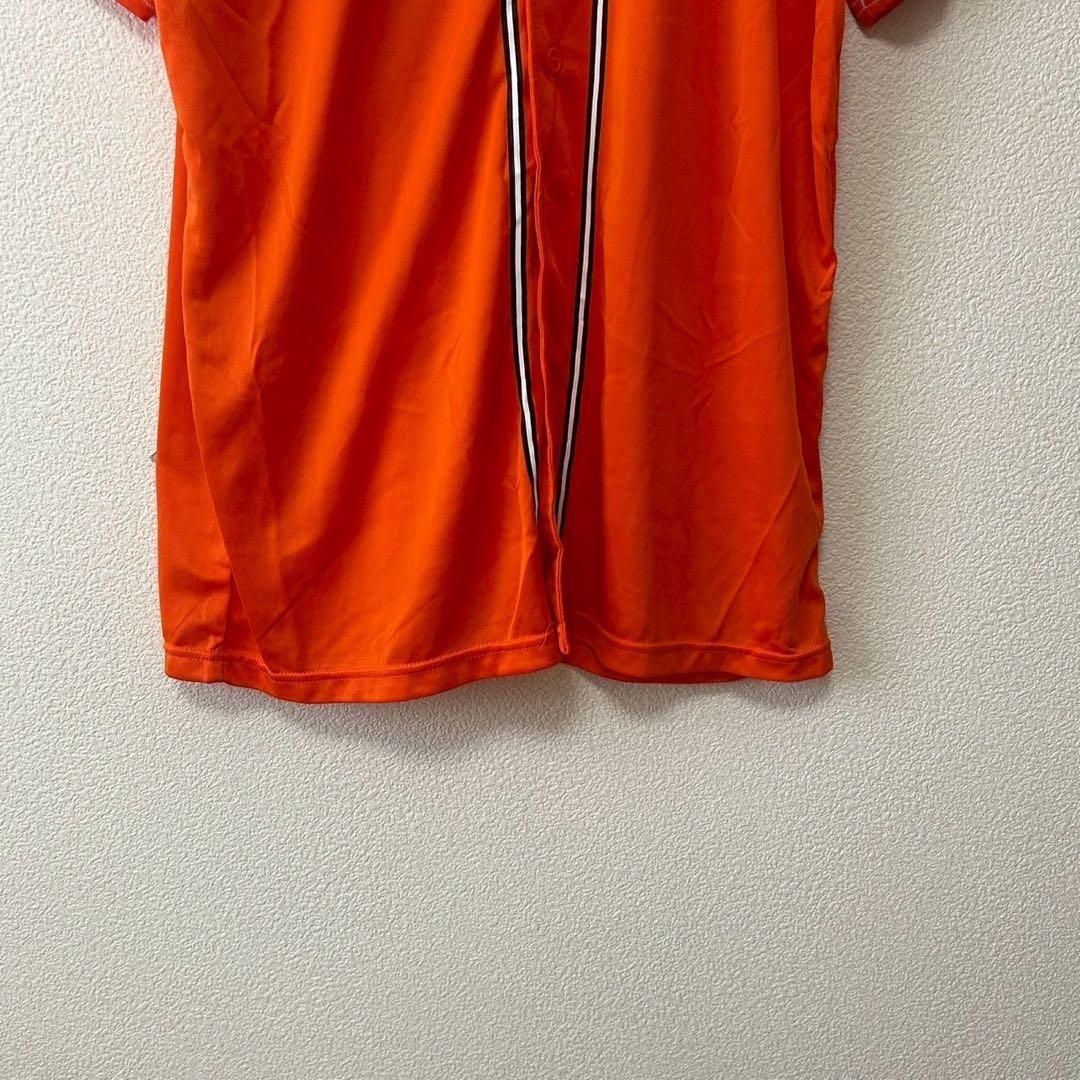アディダス ユニフォーム オレンジ GIANTSロゴ ボタン付き s6138