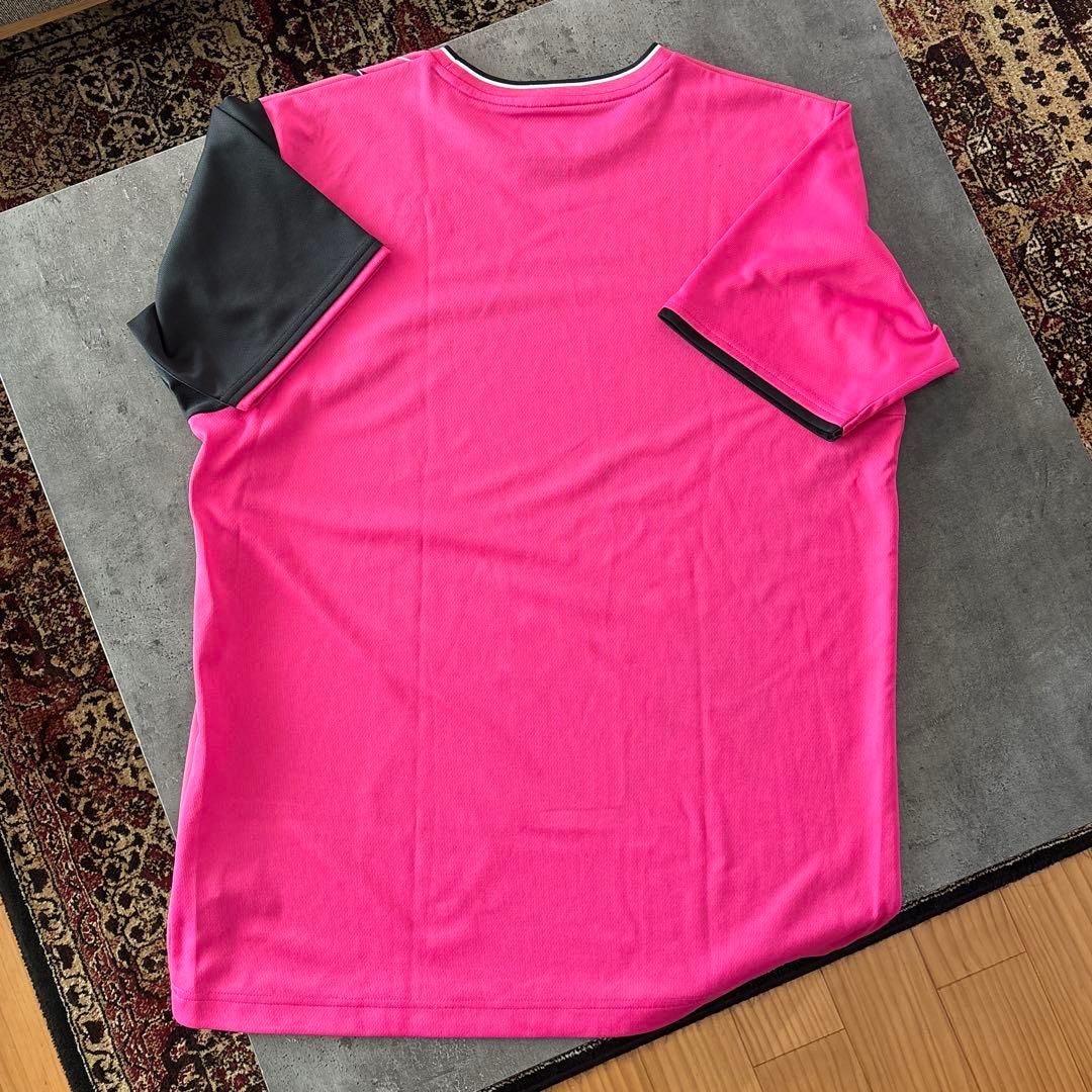 \美品/ YONEX ピンク ゲームシャツ Oサイズ
