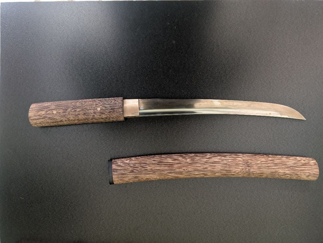 模造刀 木製鞘ハンドル ケース付き 鉄？鋼製？