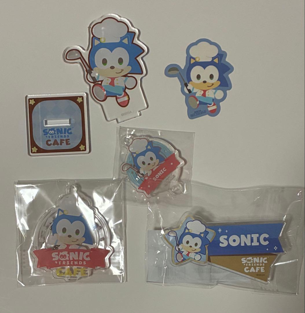 sonic＆friends ソニフレ カフェ アクリルスタンド・お名前バッジ
