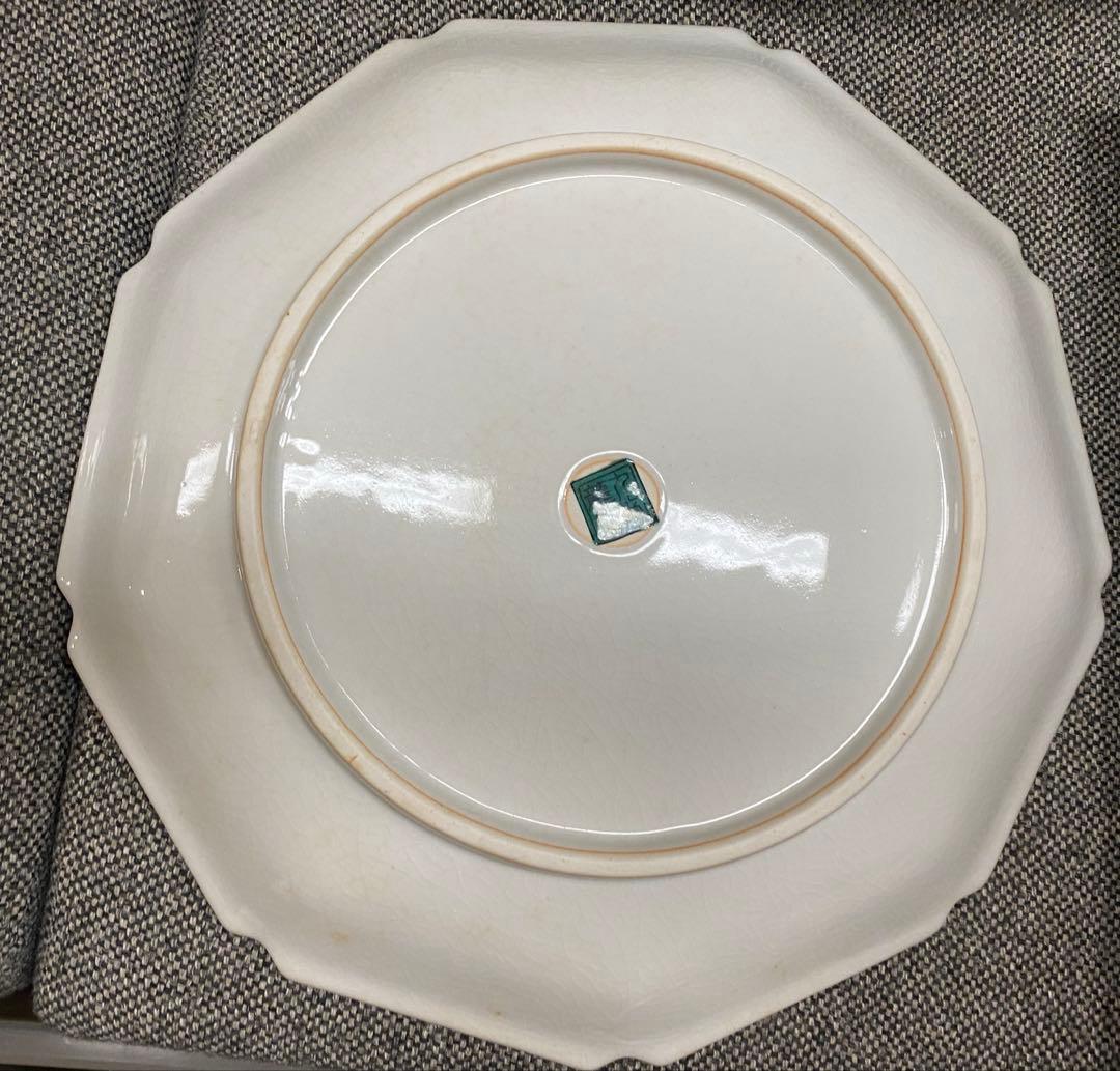 【美品】九谷焼　龍山　良山　花鳥図　大皿　盛り皿　２枚　セット