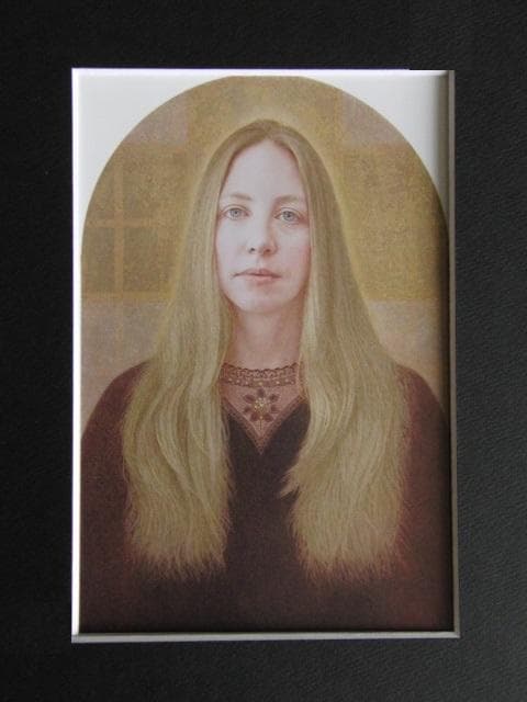 小川泰弘、【内なる光】、希少な限定額装用画集画、新品高級額 額装付