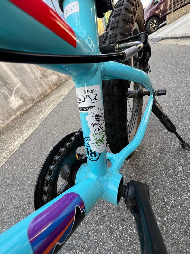 【京都手渡し希望】ヨツバサイクル　マウンテンバイク　自転車　キッズ18インチ