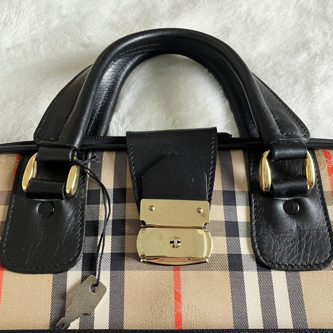 希少 超美品 バーバリーズ ノバチェック シャドーホース ガーメントバッグ